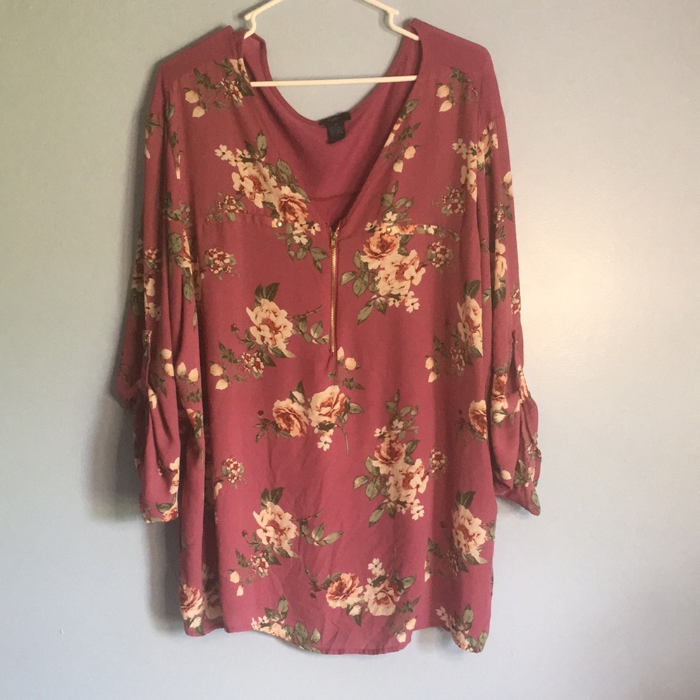 Rue21 plus size floral blouse